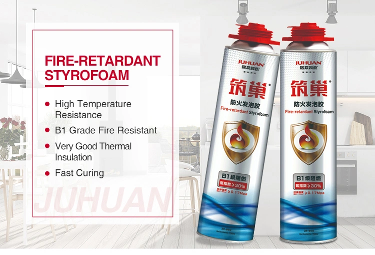 750ml Fire Retardant Rigid Structure Gap Filler PU Foam